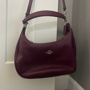 Coach Shoulder Bag Burgundy